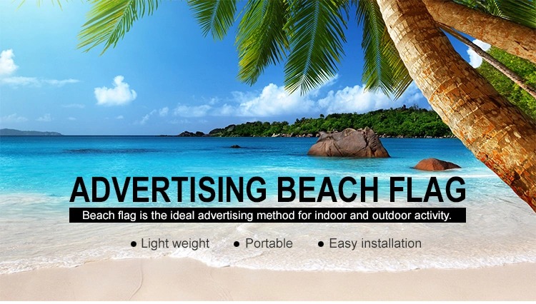 Advertising Polyester Flying Outdoor Feather Flag Beach Flag